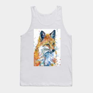 FOX watercolor painting Tank Top